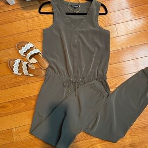 Express Olive Green Jumpsuit